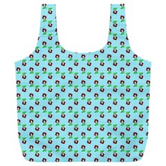 Headphones Girl Aqua Full Print Recycle Bag (xxxl) by snowwhitegirl