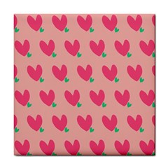 Hearts Tile Coaster by tousmignonne25