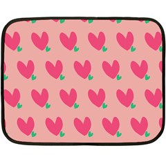 Hearts Double Sided Fleece Blanket (mini)  by tousmignonne25