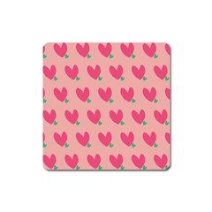 Hearts Square Magnet by tousmignonne25