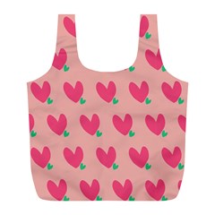 Hearts Full Print Recycle Bag (l)