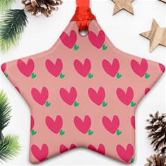 Hearts Star Ornament (two Sides)