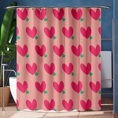 Hearts Shower Curtain 60  X 72  (medium)  by tousmignonne25