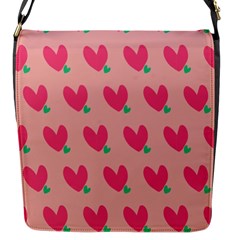 Hearts Flap Closure Messenger Bag (s) by tousmignonne25