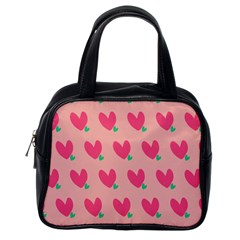 Hearts Classic Handbag (one Side) by tousmignonne25