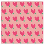 Hearts Large Satin Scarf (Square) Front