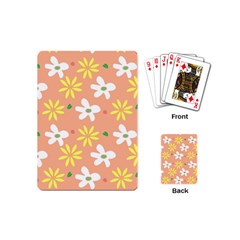 Beige Flowers W No Red Flower Playing Cards Single Design (mini) by tousmignonne25