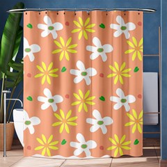 Beige Flowers W No Red Flower Shower Curtain 60  X 72  (medium)  by tousmignonne25