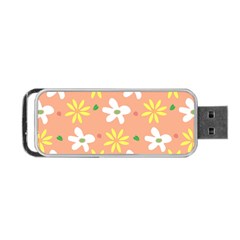 Beige Flowers W No Red Flower Portable Usb Flash (one Side) by tousmignonne25