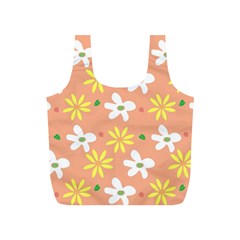 Beige Flowers W No Red Flower Full Print Recycle Bag (s) by tousmignonne25