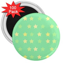 Stars Green 3  Magnets (100 Pack) by tousmignonne25