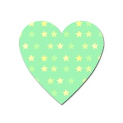 Stars Green Heart Magnet by tousmignonne25