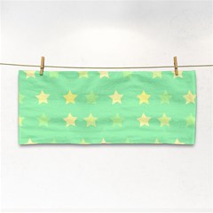 Stars Green Hand Towel by tousmignonne25