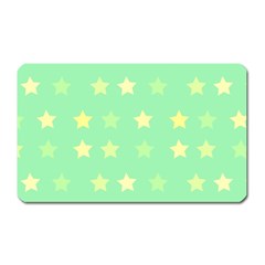 Stars Green Magnet (rectangular) by tousmignonne25