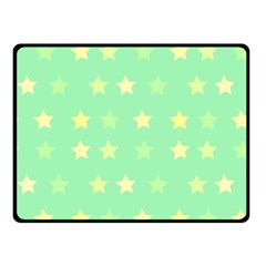 Stars Green Double Sided Fleece Blanket (small)  by tousmignonne25