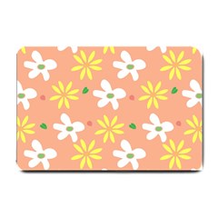 Beige Flowers W No Red Flower Small Doormat  by tousmignonne25