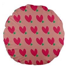 Hearts Large 18  Premium Round Cushions