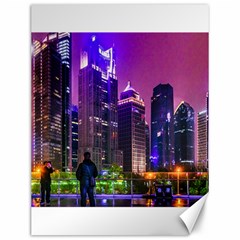 Lujiazui District Nigth Scene, Shanghai China Canvas 12  X 16  by dflcprintsclothing