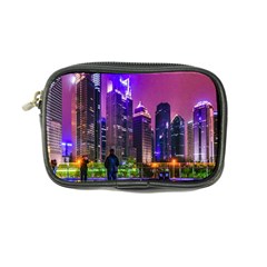 Lujiazui District Nigth Scene, Shanghai China Coin Purse by dflcprintsclothing