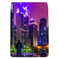 Lujiazui District Nigth Scene, Shanghai China Removable Flap Cover (l) by dflcprintsclothing