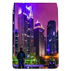 Lujiazui District Nigth Scene, Shanghai China Removable Flap Cover (s) by dflcprintsclothing