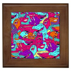 Dinos Framed Tile by Sobalvarro