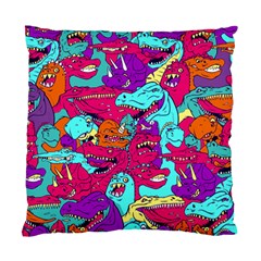 Dinos Standard Cushion Case (one Side) by Sobalvarro