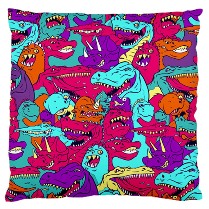 Dinos Standard Flano Cushion Case (Two Sides)