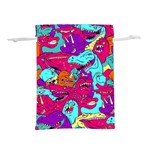 Dinos Lightweight Drawstring Pouch (L) Back