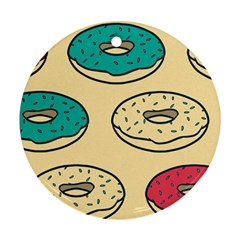 Donuts Round Ornament (two Sides) by Sobalvarro