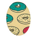 Donuts Oval Ornament (Two Sides) Back