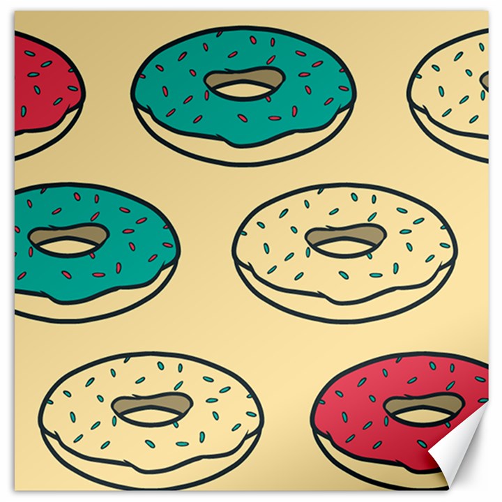 Donuts Canvas 12  x 12 