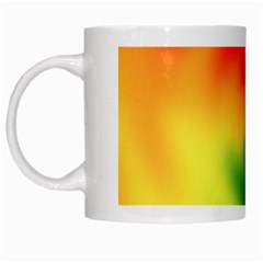 Rainbow Colors Lgbt Pride Abstract Art White Mugs by yoursparklingshop