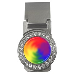 Rainbow Colors Lgbt Pride Abstract Art Money Clips (cz)  by yoursparklingshop