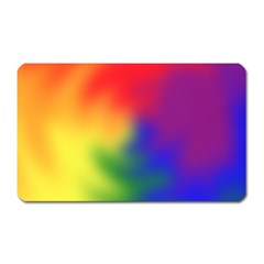 Rainbow Colors Lgbt Pride Abstract Art Magnet (rectangular) by yoursparklingshop