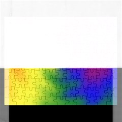 Rainbow Colors Lgbt Pride Abstract Art Rectangular Jigsaw Puzzl by yoursparklingshop