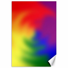 Rainbow Colors Lgbt Pride Abstract Art Canvas 12  X 18  by yoursparklingshop