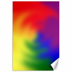 Rainbow Colors Lgbt Pride Abstract Art Canvas 24  X 36  by yoursparklingshop