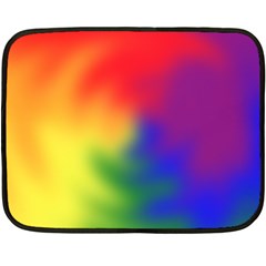 Rainbow Colors Lgbt Pride Abstract Art Fleece Blanket (mini) by yoursparklingshop