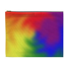 Rainbow Colors Lgbt Pride Abstract Art Cosmetic Bag (xl) by yoursparklingshop