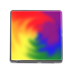 Rainbow Colors Lgbt Pride Abstract Art Memory Card Reader (square 5 Slot) by yoursparklingshop