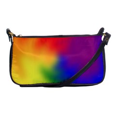 Rainbow Colors Lgbt Pride Abstract Art Shoulder Clutch Bag by yoursparklingshop