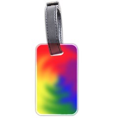 Rainbow Colors Lgbt Pride Abstract Art Luggage Tag (two Sides) by yoursparklingshop