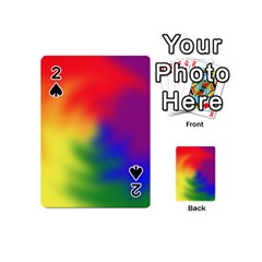 Rainbow Colors Lgbt Pride Abstract Art Playing Cards 54 Designs (mini)