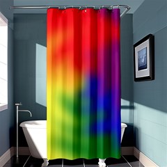 Rainbow Colors Lgbt Pride Abstract Art Shower Curtain 36  X 72  (stall)  by yoursparklingshop