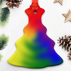 Rainbow Colors Lgbt Pride Abstract Art Christmas Tree Ornament (two Sides)