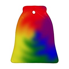 Rainbow Colors Lgbt Pride Abstract Art Bell Ornament (two Sides)