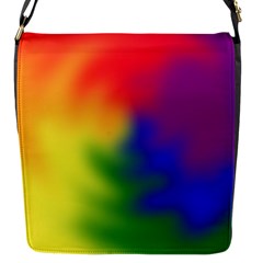 Rainbow Colors Lgbt Pride Abstract Art Flap Closure Messenger Bag (s) by yoursparklingshop