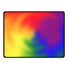 Rainbow Colors Lgbt Pride Abstract Art Double Sided Fleece Blanket (small)  by yoursparklingshop