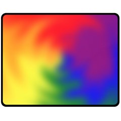 Rainbow Colors Lgbt Pride Abstract Art Double Sided Fleece Blanket (medium)  by yoursparklingshop